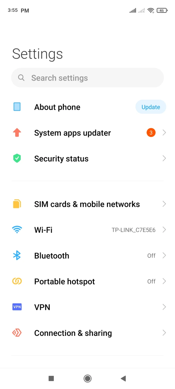 Visit your phone settings to install the Batery app on Android.