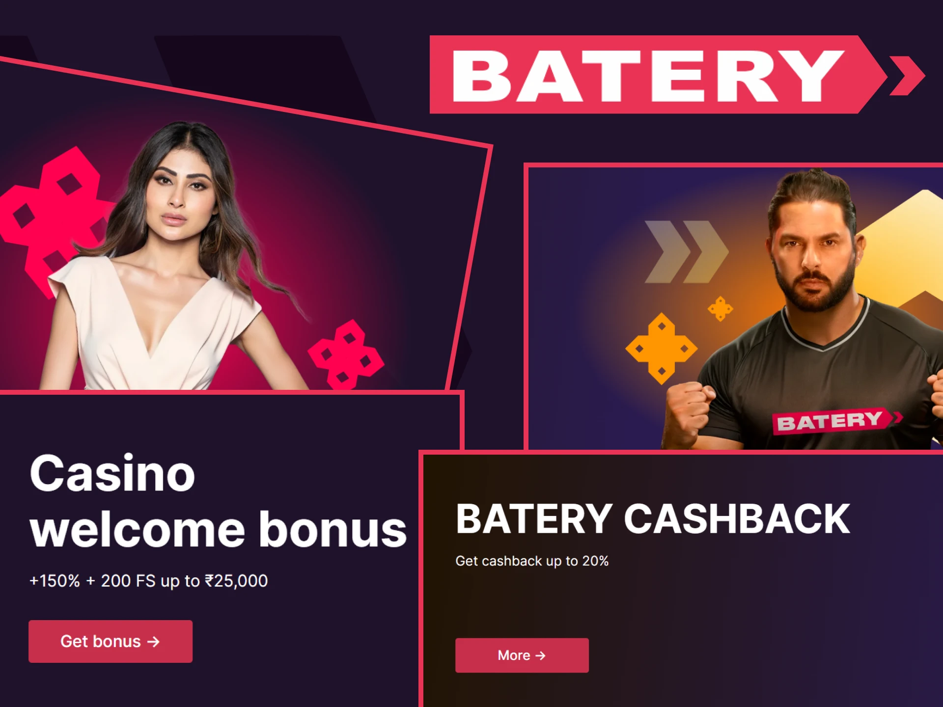 Batery gives bonuses to Aviator players.