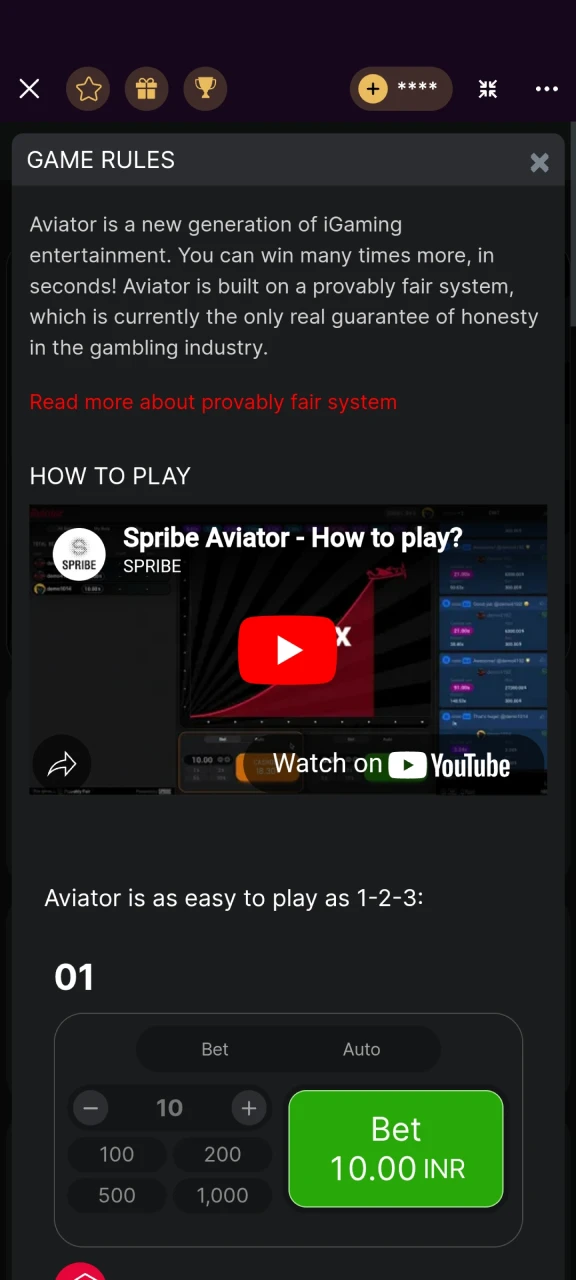 Learn the rules of the game Aviator on Batery.