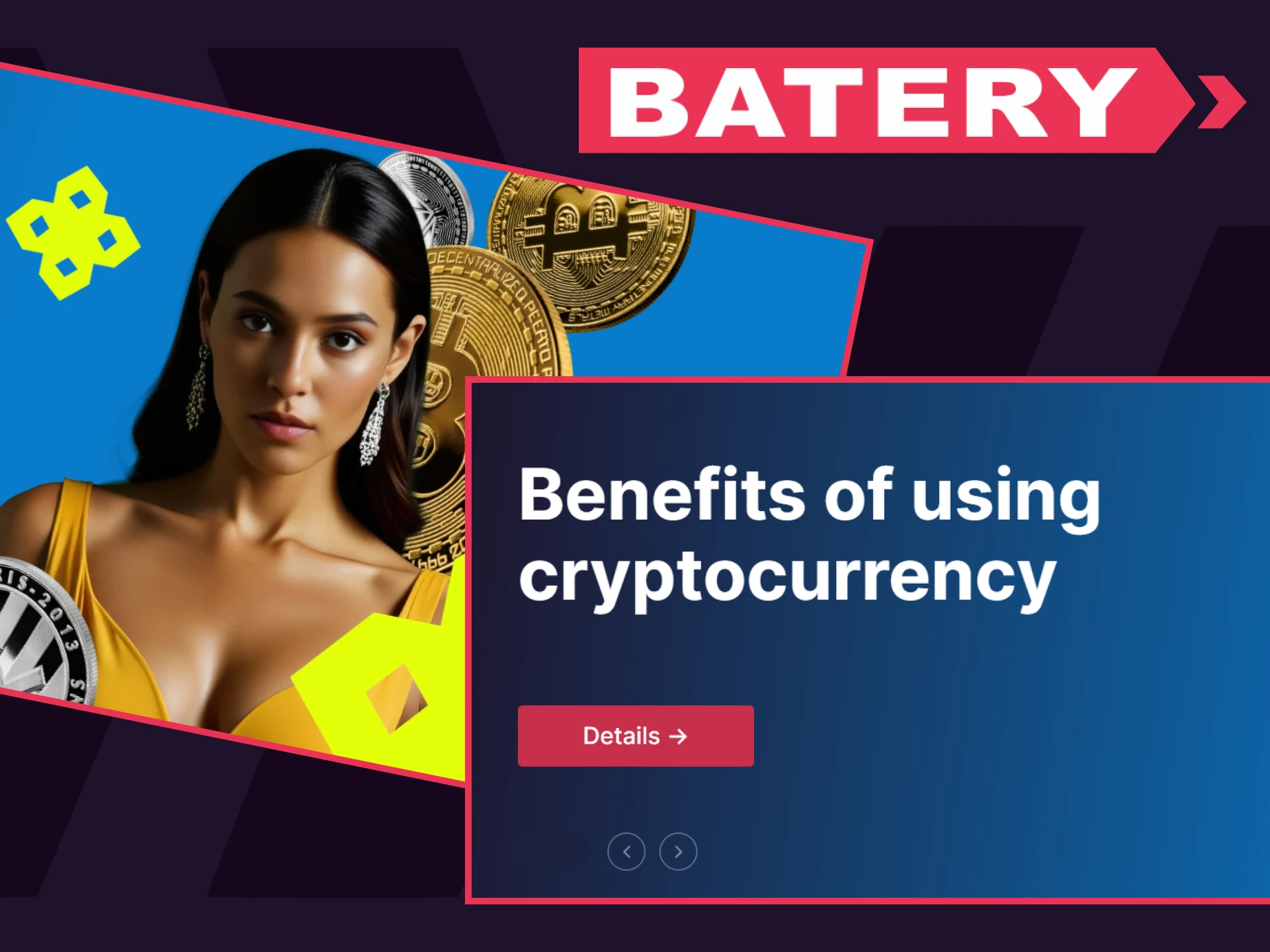 Get your welcome crypto bonus from Batery.