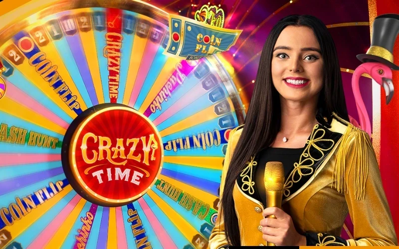 Spin the wheel and win prizes in Crazy Time on Batery.