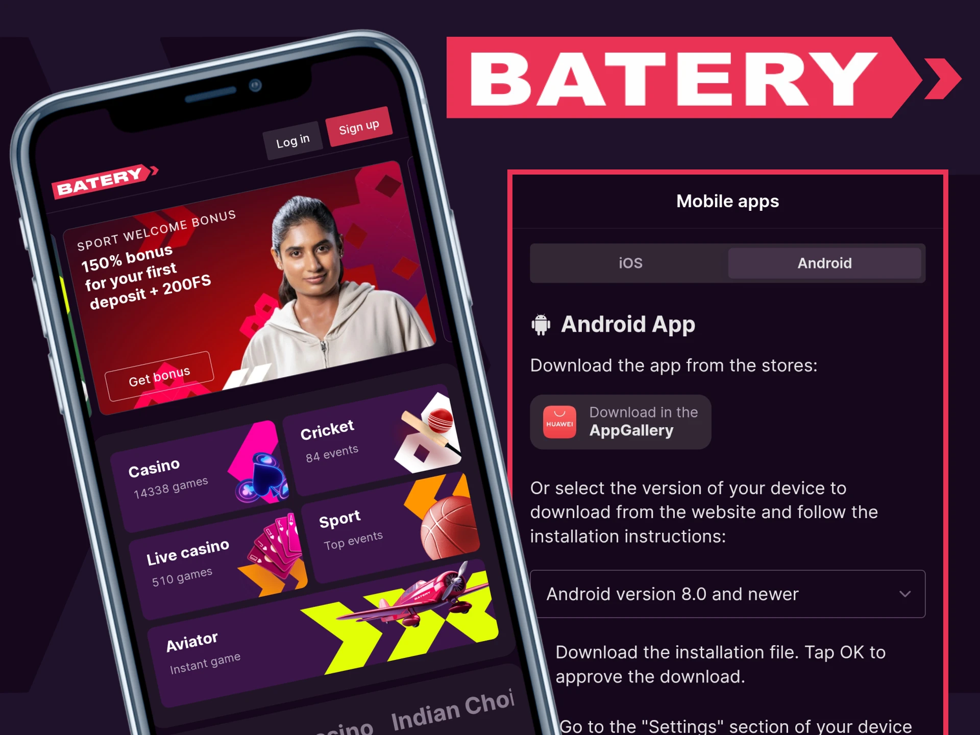 Download the Batery app for Android.