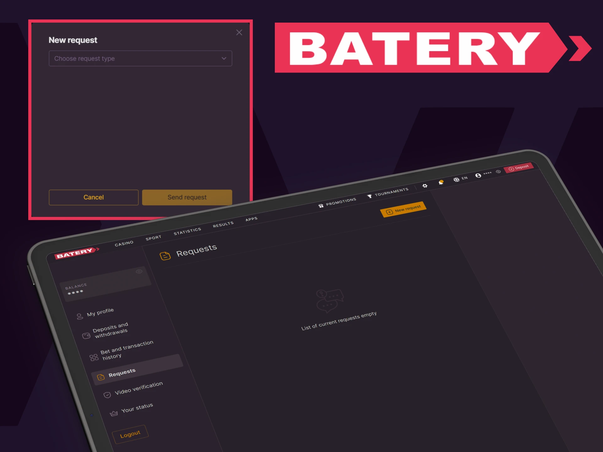 You can track your withdrawals from Batery.